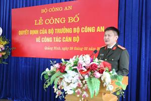 Giám đốc Công an tỉnh Quảng Ninh giữ chức vụ Cục trưởng Cục Cảnh sát C03