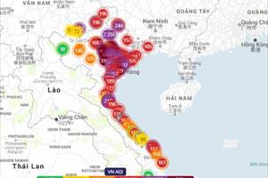 Hà Nội và các tỉnh phía Bắc tiếp tục ô nhiễm không khí nghiêm trọng