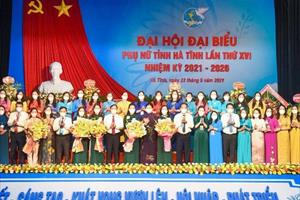 Bà Nguyễn Thị Việt Hà tái cử Chủ tịch Hội LHPN Hà Tĩnh nhiệm kỳ 2021 - 2026