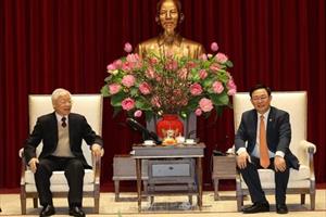 Tổng Bí thư, Chủ tịch nước thăm, chúc Tết Đảng bộ, chính quyền và nhân dân TP Hà Nội