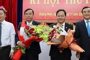 Bầu bổ sung chức danh Phó chủ tịch HĐND và Phó chủ tịch UBND tỉnh Quảng Nam