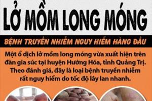 Hà Nam phê duyệt “Kế hoạch phòng, chống bệnh Lở mồm long móng giai đoạn 2021 - 2025”