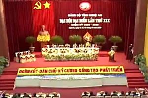 Nghệ An: Khai mạc Đại hội Đại biểu Đảng bộ lần thứ XIX