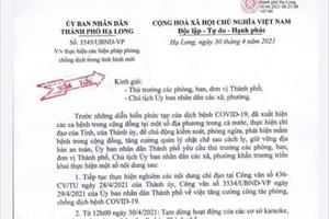 Quảng Ninh: Triển khai các biện pháp phòng, chống dịch Covid-19 trong tình hình mới