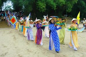 Ngày 14/3, tổ chức Lễ đón Bằng chứng nhận DSVH phi vật thể quốc gia Lễ hội Bà Thu Bồn