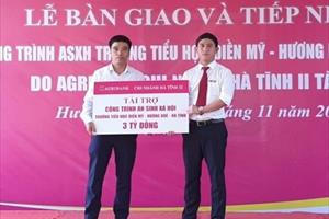Agribank CN Hà Tĩnh II bàn giao nhà hiệu bộ cho trường học trị giá 3 tỷ đồng