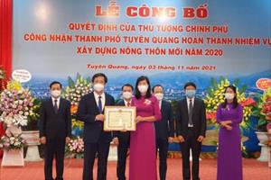 Thành phố Tuyên Quang hoàn thành nhiệm vụ xây dựng nông thôn mới