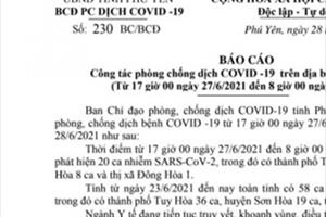 Phú Yên phát hiện 58 ca nhiễm SARS-CoV-2