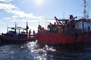 Hà Tĩnh: 9 ngư dân gặp nạn trên biển được ứng cứu kịp thời, bình an trở về
