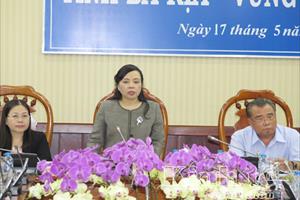 Bộ trưởng Nguyễn Thị Kim Tiến làm việc tại tỉnh Bà Rịa - Vũng Tàu