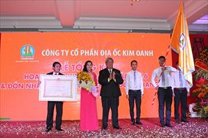 Công ty CP Địa ốc Kim Oanh đón nhận Huân chương Lao động hạng Ba