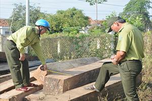 Phú Yên: Tài xế ben 6,6m3 gỗ lậu xuống đường nhằm ngăn cản lực lượng chức năng