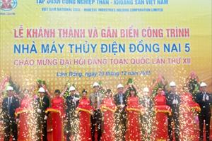 Lâm Đồng: Khánh thành Nhà máy thủy điện Đồng Nai 5