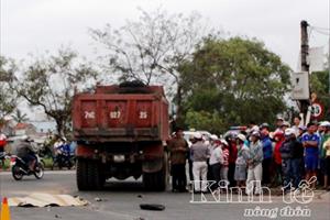 Phú Yên: Người phụ nữ tử vong dưới gầm xe ben