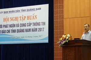 Quảng Nam: Tập huấn công tác phát ngôn và cung cấp thông tin cho báo chí