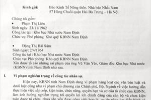 Kho bạc Nhà nước tỉnh Nam Định: “Khuất tất” việc bổ nhiệm cán bộ (?!)