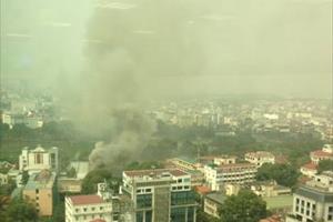 Cháy lớn tại Cung Thiếu nhi Hà Nội