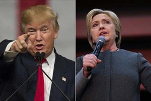 Bầu cử Mỹ 2016: Ứng cử viên Hillary Clinton và Donald Trump thắng lớn
