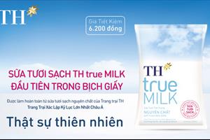 Tiết kiệm hơn với sản phẩm sữa tươi sạch TH true MILK trong bịch giấy