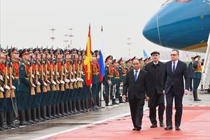 Lễ đón Thủ tướng Nguyễn Xuân Phúc tại Moscow, Nga