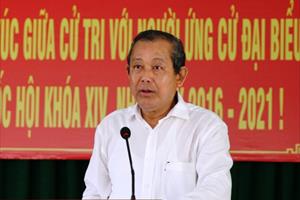 Phó Thủ tướng Trương Hòa Bình tiếp xúc cử tri Long An