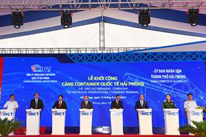 Thủ tướng Nguyễn Xuân Phúc phát lệnh khởi công Cảng container quốc tế Hải Phòng