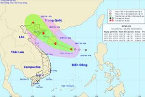 Áp thấp nhiệt đới cách quần đảo Hoàng Sa 220km, có thể mạnh thành bão