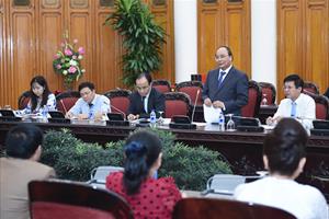 Thủ tướng Chính phủ làm việc với Hiệp hội Doanh nghiệp nhỏ và vừa Việt Nam