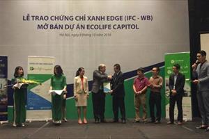Dự án EcoLife Capitol nhận chứng chỉ xanh EDGE