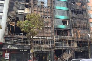 Khởi tố vụ án cháy quán karaoke ở Trần Thái Tông làm 13 người chết
