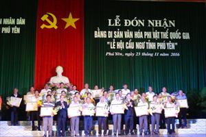 Đón nhận Bằng Di sản văn hóa phi vật thể quốc gia “Lễ hội Cầu ngư tỉnh Phú Yên”