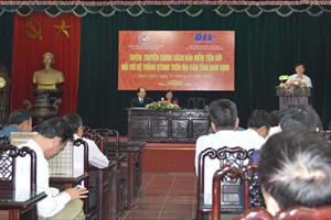 Tuyên truyền chính sách BHTG tới hệ thống QTDND tỉnh Nam Định