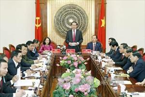 Chủ tịch nước làm việc với lãnh đạo chủ chốt tỉnh Thanh Hóa