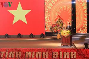 Chủ tịch nước dự Lễ kỷ niệm 25 năm tái lập tỉnh Ninh Bình