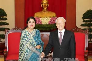 Tổng Bí thư Nguyễn Phú Trọng tiếp Chủ tịch Quốc hội Bangladesh