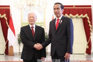 Tổng Bí thư hội đàm với Tổng thống Indonesia
