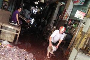 Tiểu thương chợ Vinh thiệt hại nặng sau mưa ngập