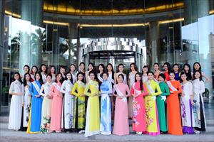 Gần 100 cô gái cùng khoe sắc tại vòng Casting HH bản sắc việt toàn cầu tại Hà Nội
