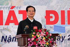 Thủ tướng dự mừng phát điện Tổ máy 1 công trình Thủy điện Lai Châu