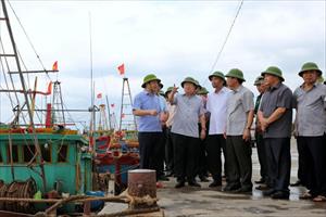 Phó Thủ tướng Trịnh Đình Dũng kiểm tra công tác phòng chống bão số 1