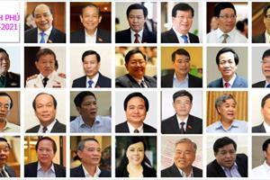 Kết quả Quốc hội bầu 26 thành viên Chính phủ