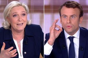 Bầu cử Pháp: Bà Le Pen khiêu khích, ông Macron xoáy vào điểm mập mờ