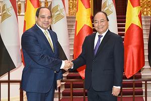 Thủ tướng tiếp Tổng thống Ai Cập