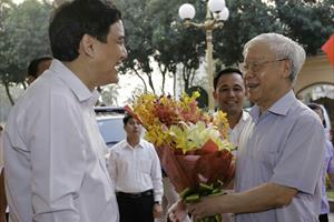 Tổng Bí thư Nguyễn Phú Trọng thăm và làm việc tại Nghệ An
