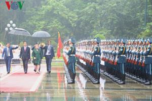 Chủ tịch nước Trần Đại Quang chủ trì lễ đón trọng thể Tổng thống Chile