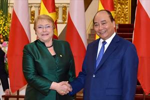 Thủ tướng tiếp Tổng thống Chile Michelle Bachelet
