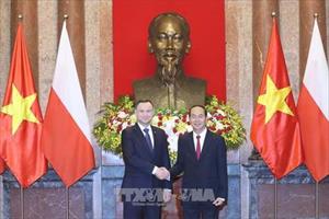 Chủ tịch nước Trần Đại Quang hội đàm với Tổng thống Ba Lan Andrzej Duda