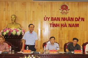 Đoàn kiểm tra cải cách hành chính của Bộ Nông nghiệp và PTNT làm việc tại Hà Nam