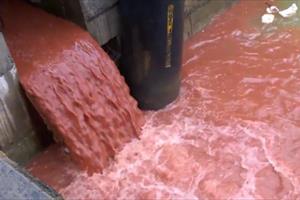 Hà Tĩnh khẳng định Formosa không xả nước thải màu đỏ như clip trên mạng